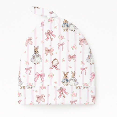 Шапочка з вузликом з бавовни Supima H003 LULU PINK