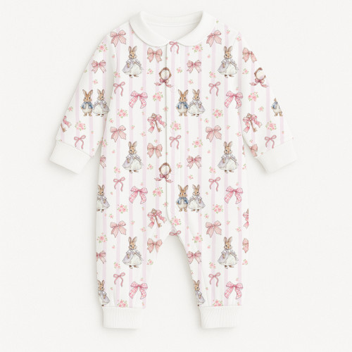 Ромпер с длинным рукавом и воротником K060CL LULU PINK