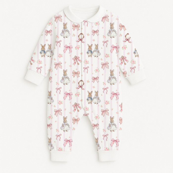 Ромпер с длинным рукавом и воротником K060CL LULU PINK