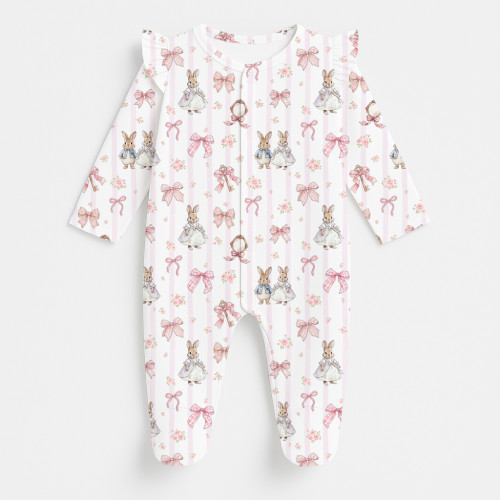Сліп з рюшами для дівчинки із 100% бавовни Pima K065 LULU PINK