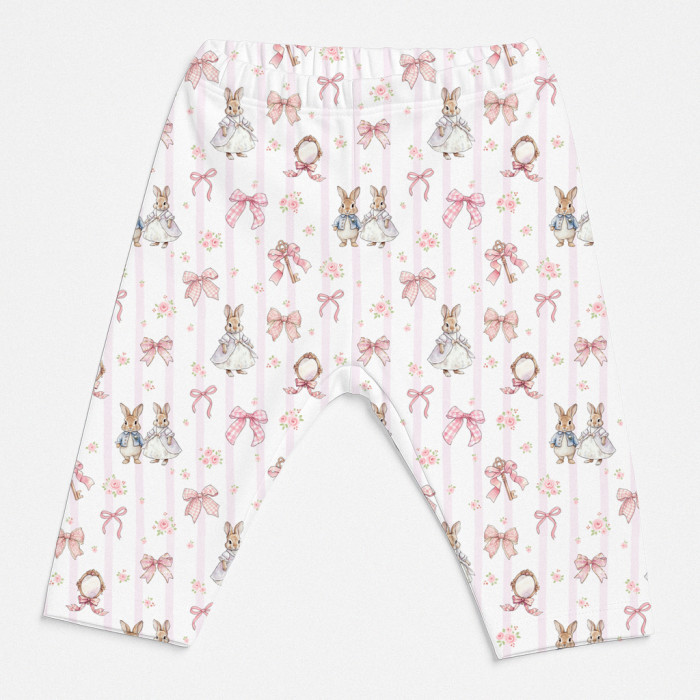 Легінси з органічної бавовни для дівчаток L003 LULU PINK