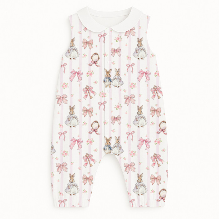 Довгий пісочник з рукавами i комерцем з бавовни Supima R009CL LULU PINK