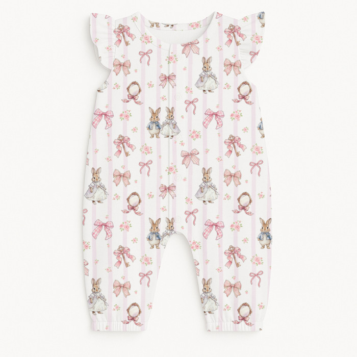 Довгий пісочник із крильцями з бавовни Supima R011 LULU PINK