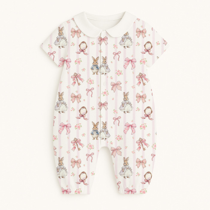 Довгий пісочник із рукавами з бавовни з комiрцем Supima R017CL LULU PINK
