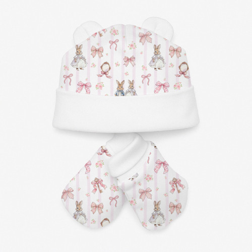 Комплект: шапочка та царапки Set010 LULU PINK