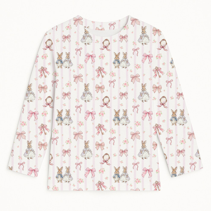 Футболка з довгим рукавом для хлопчиків та дівчаток TSH002 LULU PINK