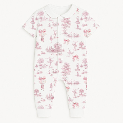 Ромпер с коротким рукавом и воротником K061CL SWAN LAKE