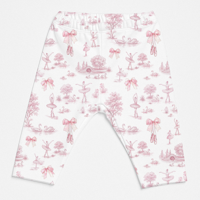 Легінси з органічної бавовни для дівчаток L003 SWAN LAKE