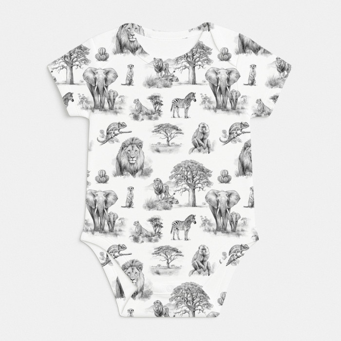Боді з коротким рукавом для немовлят BSHL001  WILD HORIZONT