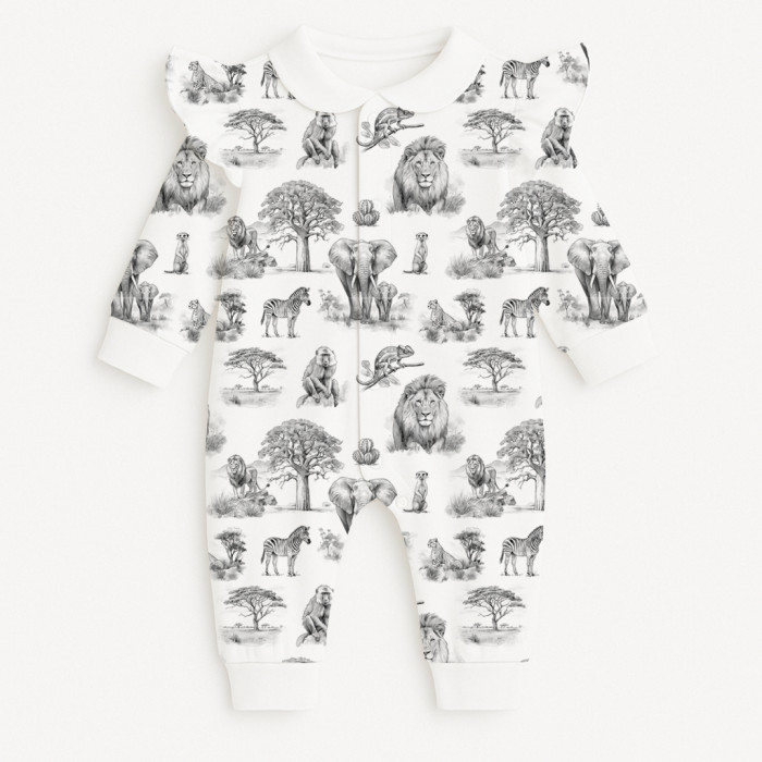 Ромпер з довгим рукавом з комiрцем i рюшками  K070CL WILD HORIZONT