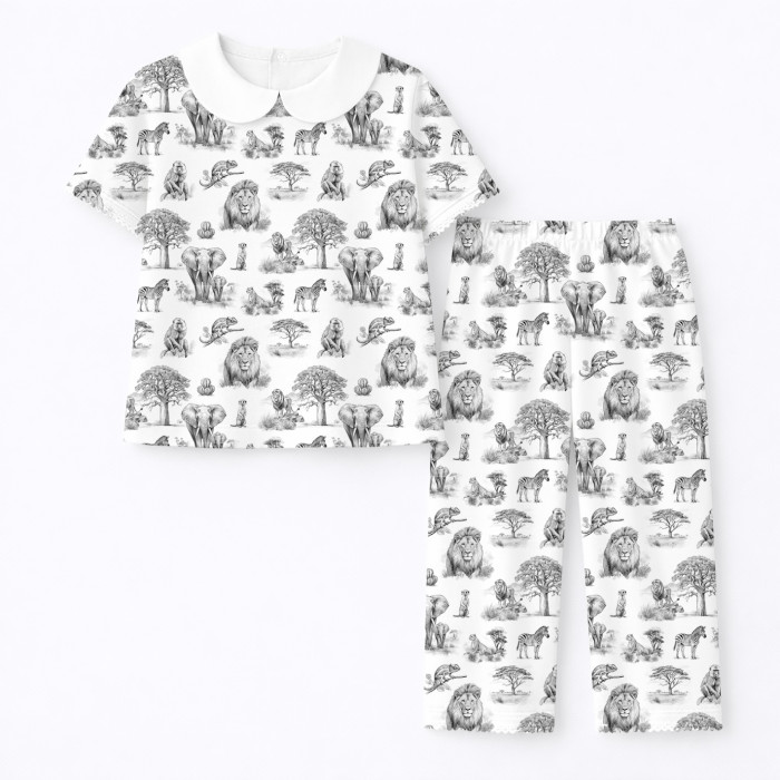 Дитяча піжама з комірцем 100% pima котона PJ021 WILD HORIZONT