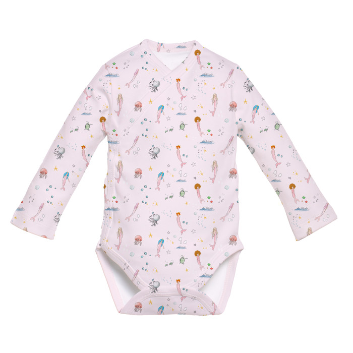 Боді Kimono з довгим рукавом для немовлят BLS004