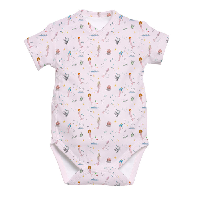 Боді Kimono з кортким рукавом для немовлят BSHL004