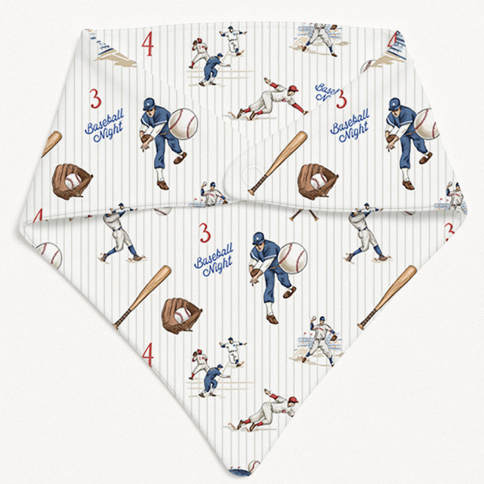 Слюнявчик-бандана трикутної форми для немовлят Bib001 BASEBALL