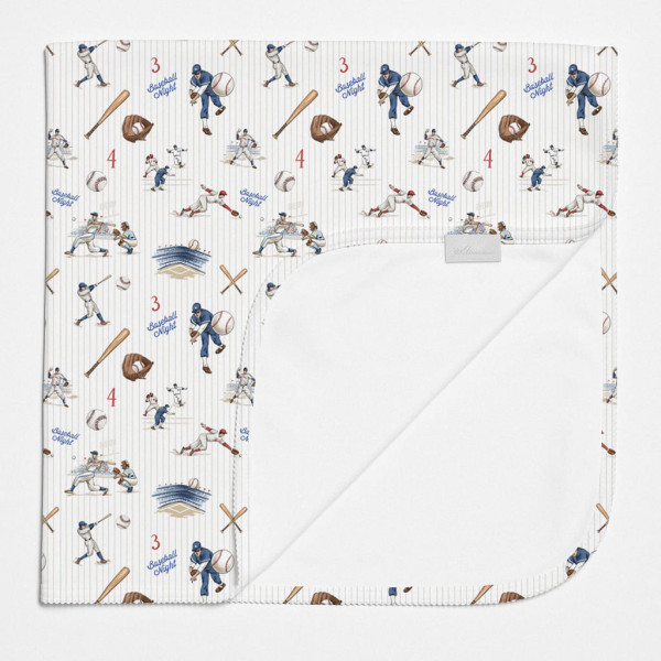 Двошарова дитяча ковдра BL001  BASEBALL