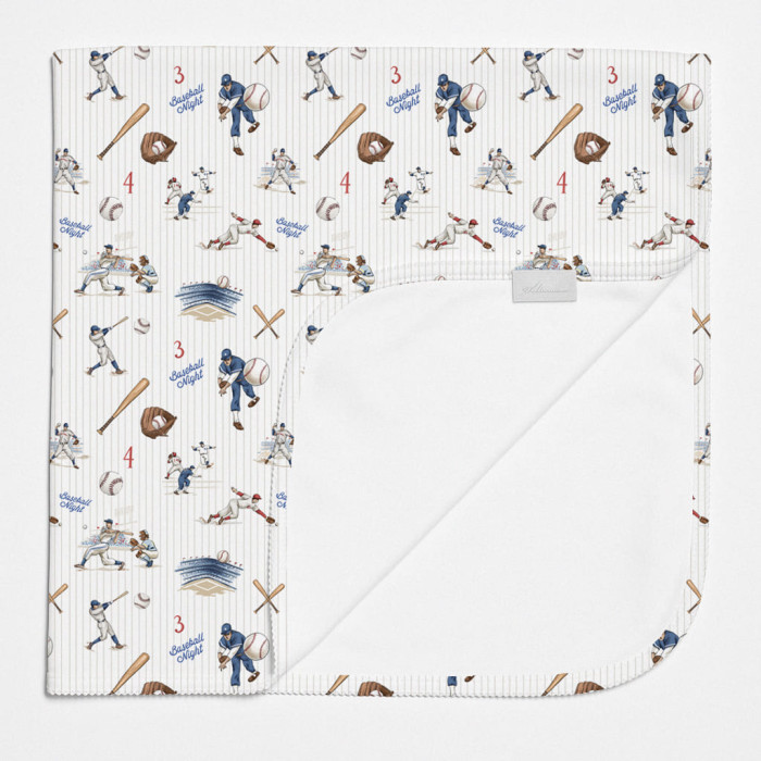 Двошарова дитяча ковдра BL001  BASEBALL