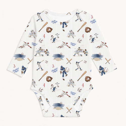 Боді з довгим рукавом  для немовлят BLS001  BASEBALL