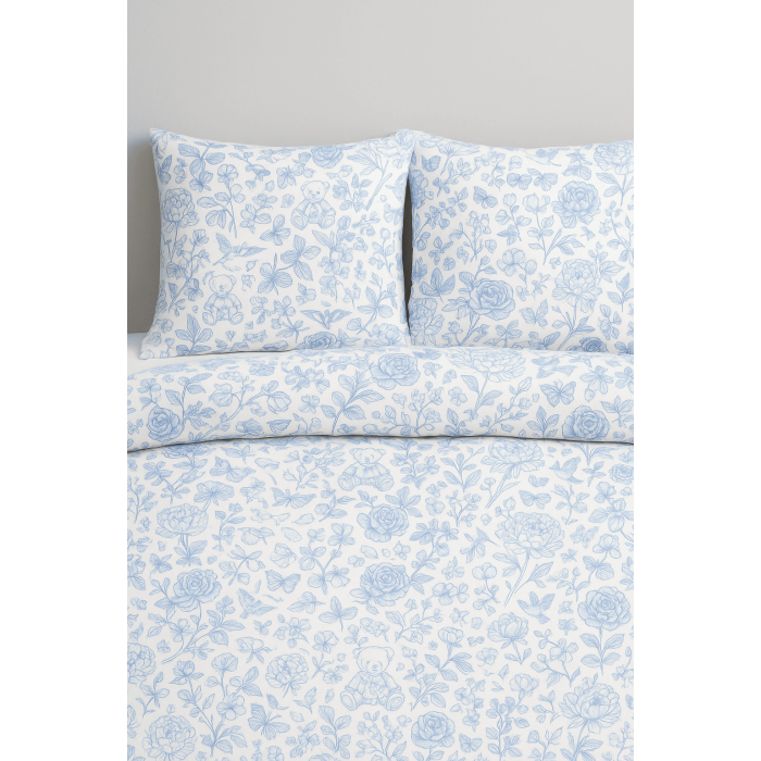 Комплект постільної білизни LIN001  CHLOE BLUE – для дитячого та підліткового ліжечка
