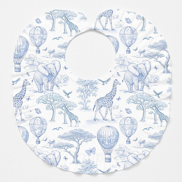 Слинявчик з обробкою рюшкой BIB006 BLUE TOILE AFRICA