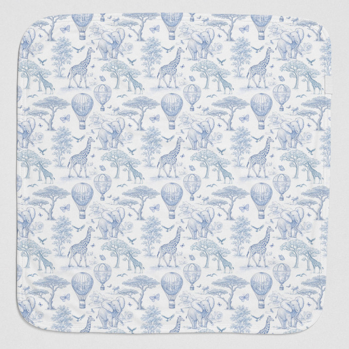 Двошарова дитяча ковдра BL001  BLUE TOILE AFRICA