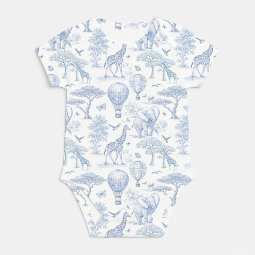 Боді з коротким рукавом для немовлят BSHL001  BLUE TOILE AFRICA