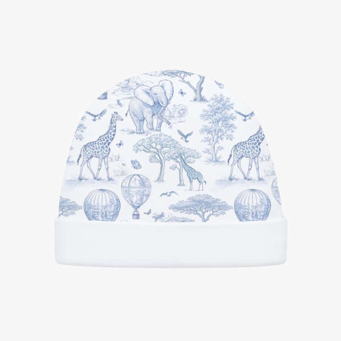 Дитяча шапочка з відворотом H004  BLUE TOILE AFRICA