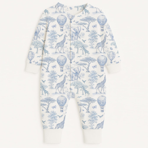Ромпер с длинным рукавом K060 BLUE TOILE AFRICA