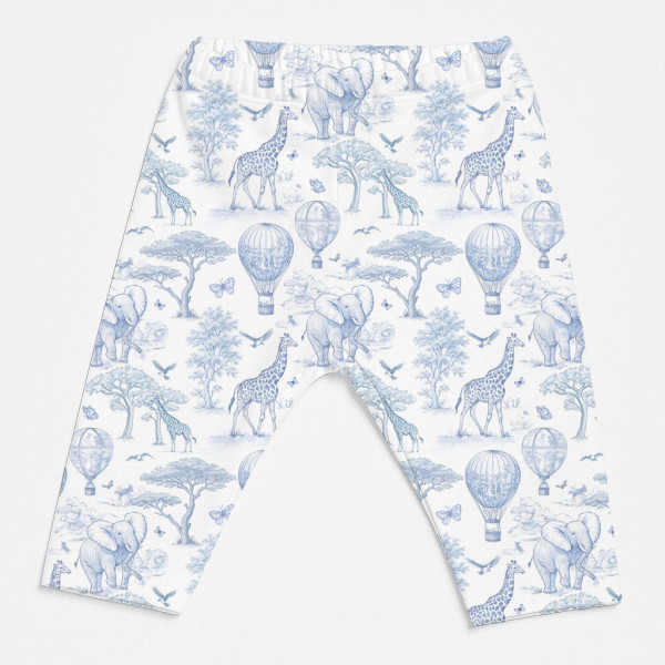 Легінси з органічної бавовни для дівчаток L003 BLUE TOILE AFRICA