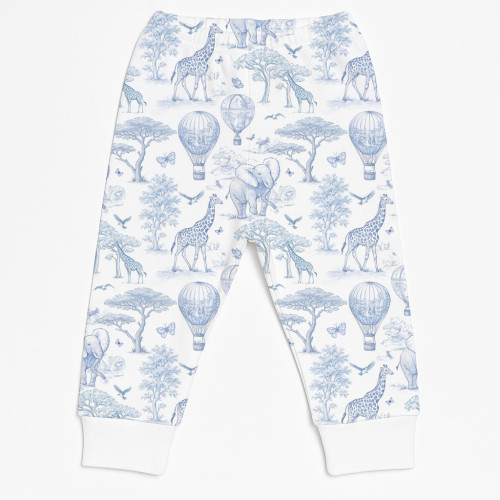 Бавовняні штанці-джогери для малюка BR001 BLUE TOILE AFRICA