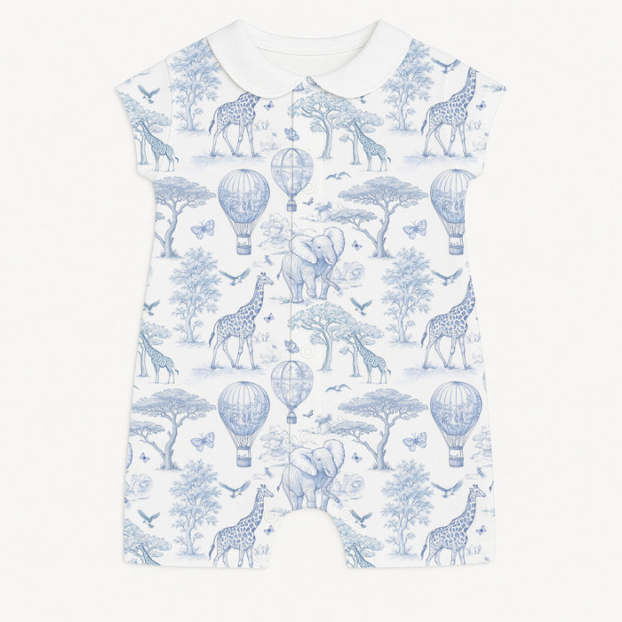 Пісочник із бавовни з комірцем Supima R003CL BLUE TOILE AFRICA