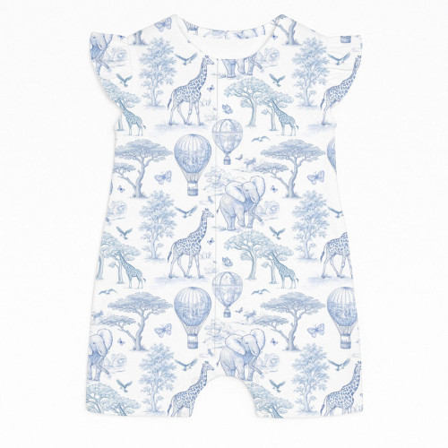 Пісочник із бавовни Supima з крильцями R007 BLUE TOILE AFRICA