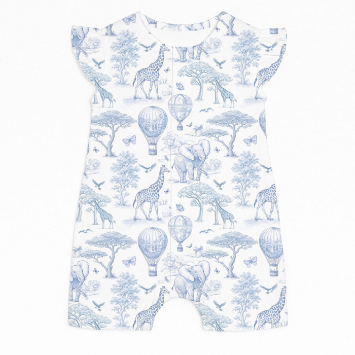 Пісочник із бавовни Supima з крильцями R007 BLUE TOILE AFRICA