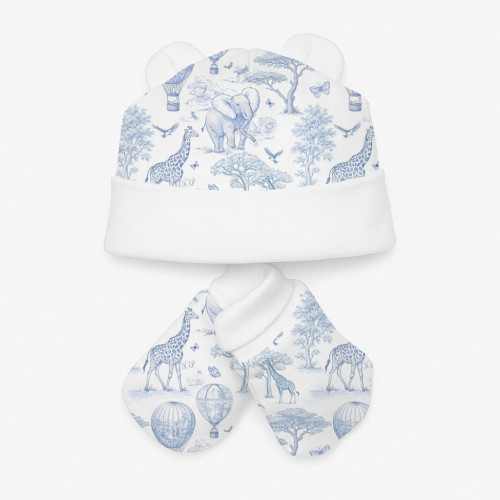 Комплект: шапочка та царапки Set010 BLUE TOILE AFRICA