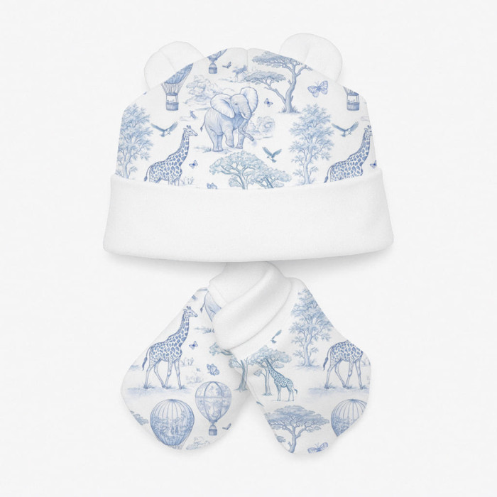 Комплект: шапочка та царапки Set010 BLUE TOILE AFRICA