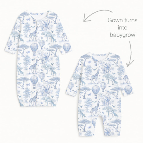 Детский комбинезон-трансформер TR001 BLUE TOILE AFRICA