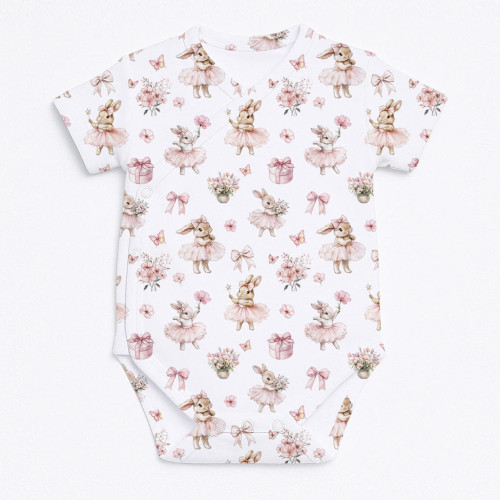 Боди  Kimono с коротким рукавом для малышей BSHL004 BUBBLES