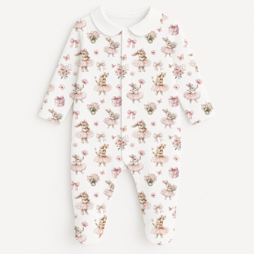 Слип с воротничком из 100% хлопка Pima — модель K063 BUBBLES