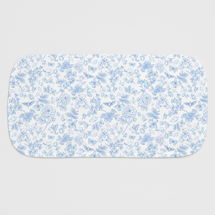 Мусліновий слюнявчик BB009 – органічна бавовна Supima CHLOE BLUE