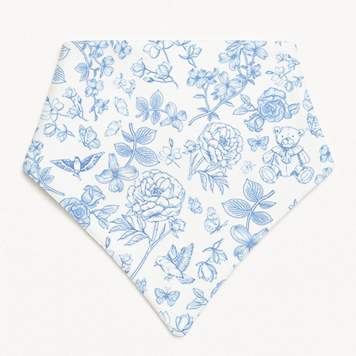 Слинявчик-бандана трикутної форми для немовлят Bib001 CHLOE BLUE