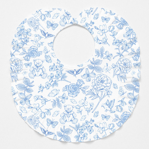 Слинявчик з обробкою рюшкой BIB006 CHLOE BLUE