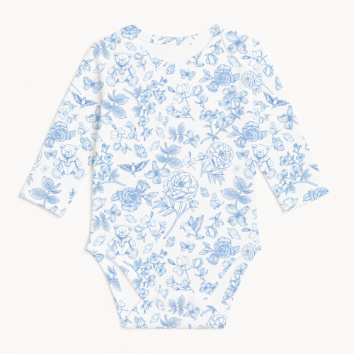 Боді з довгим рукавом  для немовлят BLS001  CHLOE BLUE