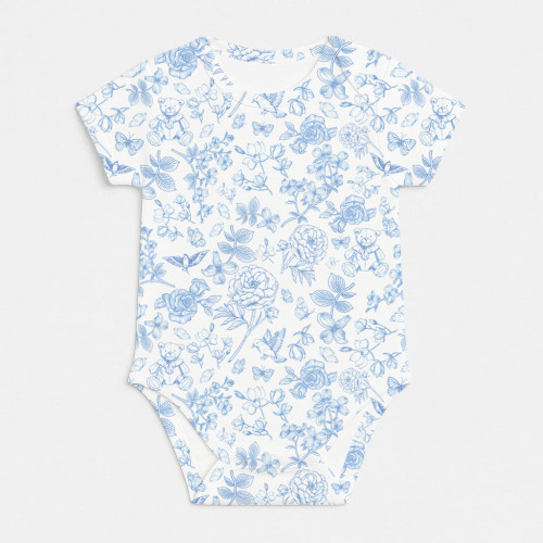 Боді з коротким рукавом для немовлят BSHL001  CHLOE BLUE