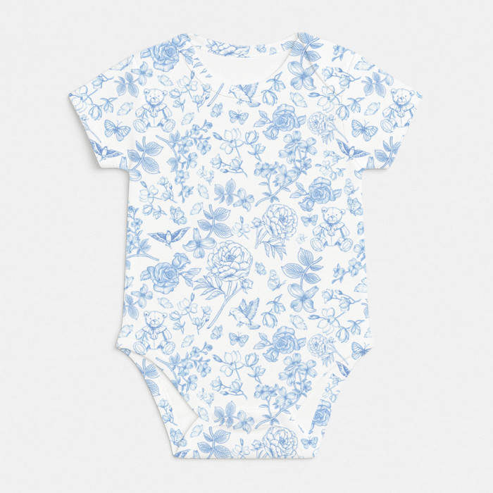 Боді з коротким рукавом для немовлят BSHL001  CHLOE BLUE