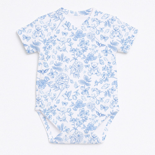 Боди  Kimono с коротким рукавом для малышей BSHL004  CHLOE BLUE