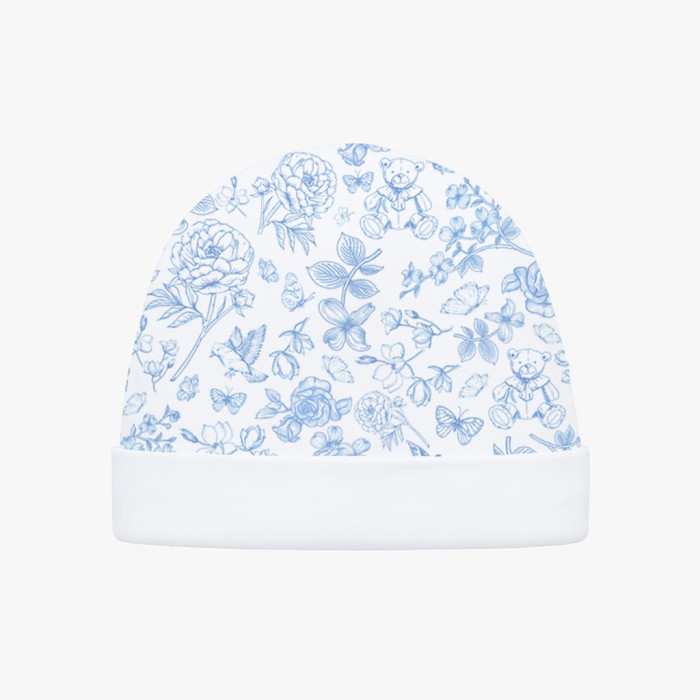 Дитяча шапочка з відворотом H004  CHLOE BLUE