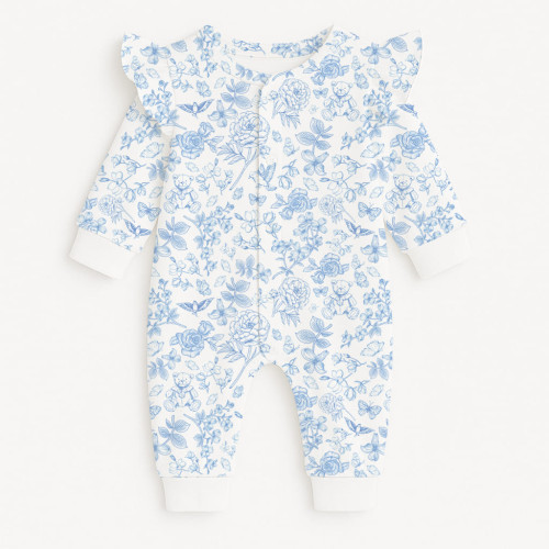 Ромпер с длинным рукавом и крылышками K070 CHLOE BLUE