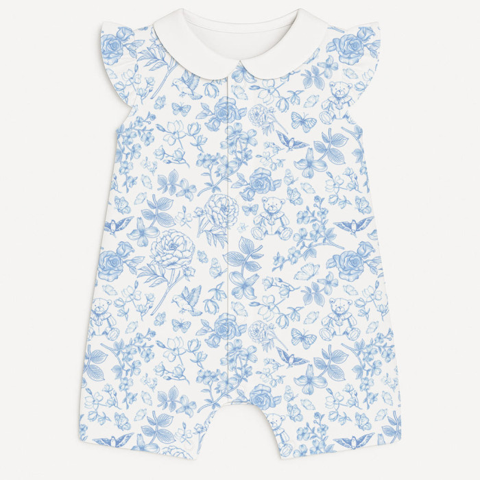 Пісочник із бавовни Supima з крильцями i з комірцем R007CL CHLOE BLUE