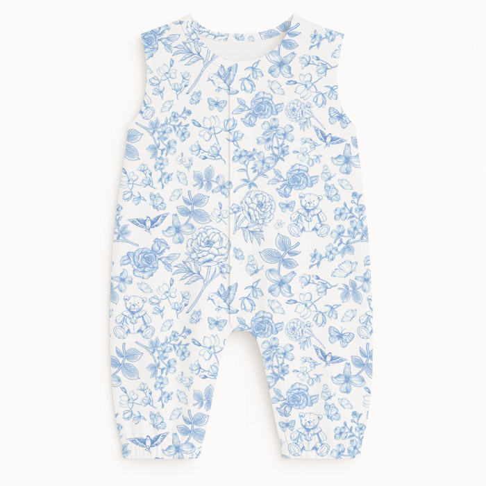 Довгий пісочник із рукавами з бавовни Supima R009 CHLOE BLUE