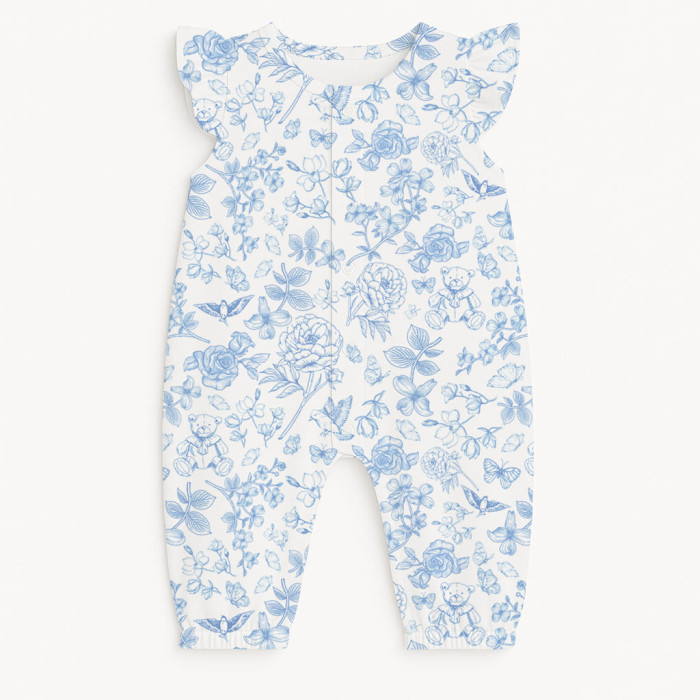 Довгий пісочник із крильцями з бавовни Supima R011 CHLOE BLUE