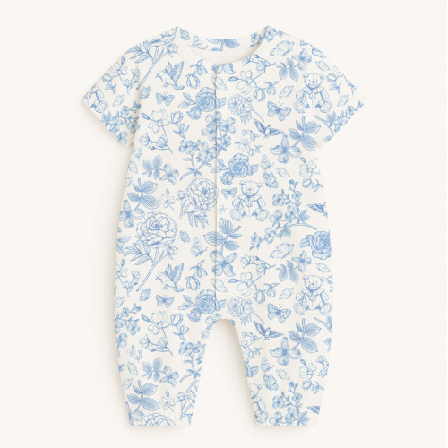 Довгий пісочник із рукавами з бавовни Supima R017 CHLOE BLUE